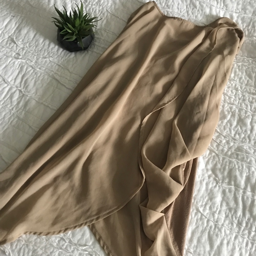 Open back shirt